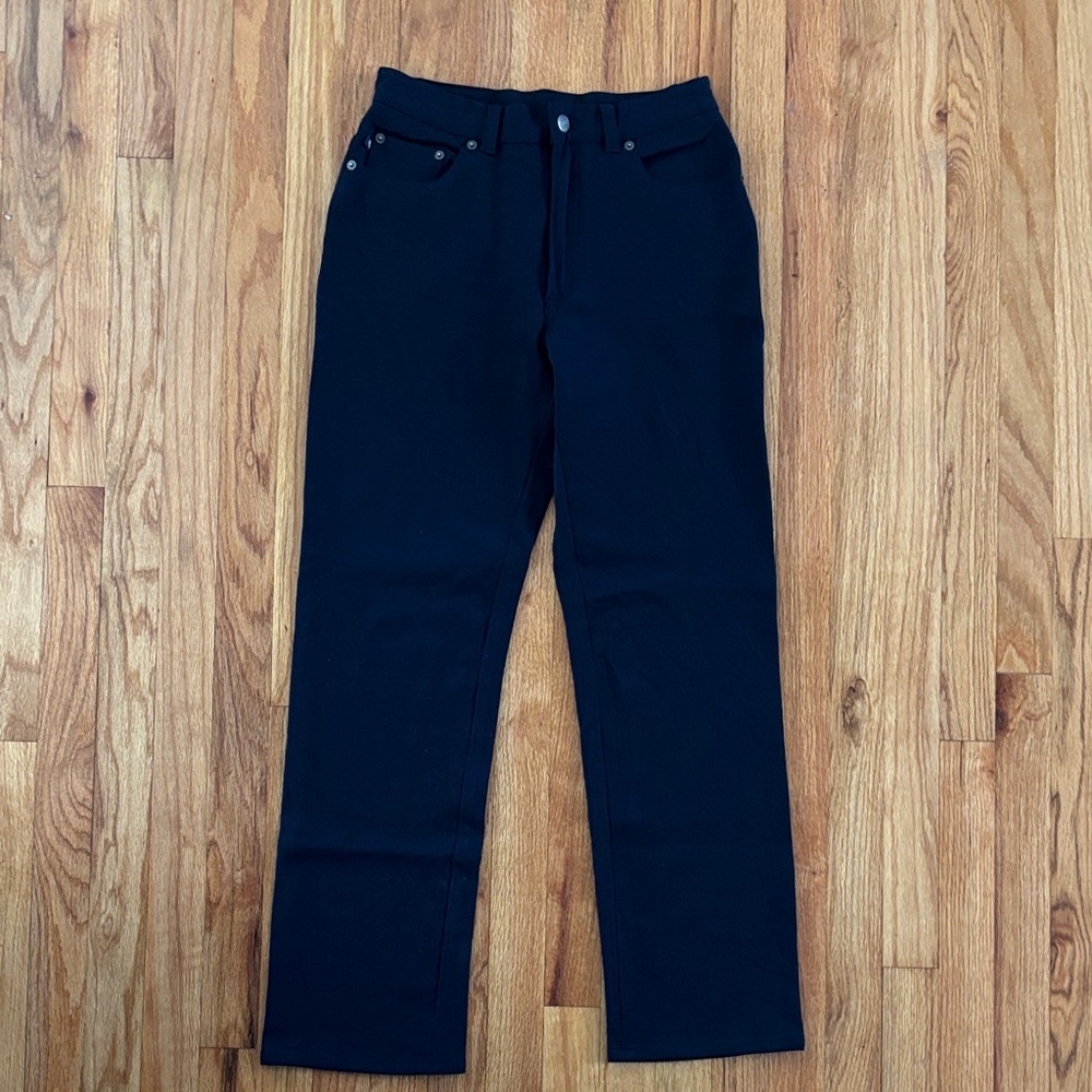 Lauren by Ralph Lauren Navy Wool-Blend Pants Women’s Sz 8 Straight Leg - Picture 2 of 5